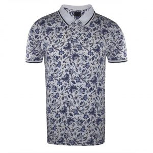 Polo Shirts for Men Floral Printed Men Jersey Polo Shirts Sizes S M L XL 2XL