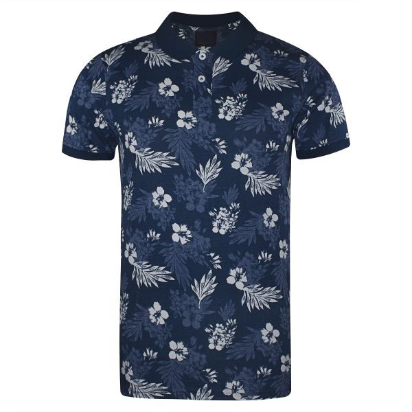 Polo Shirts for Men Floral Printed Men Jersey Polo Shirts Sizes S M L XL 2XL